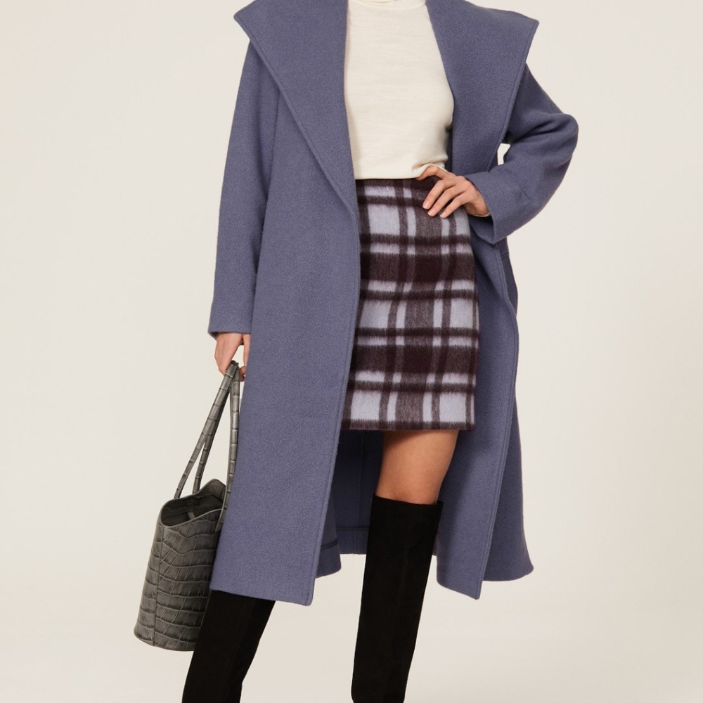 Club Monaco Plush Cardigan Wrap Coat - Picture 5 of 12